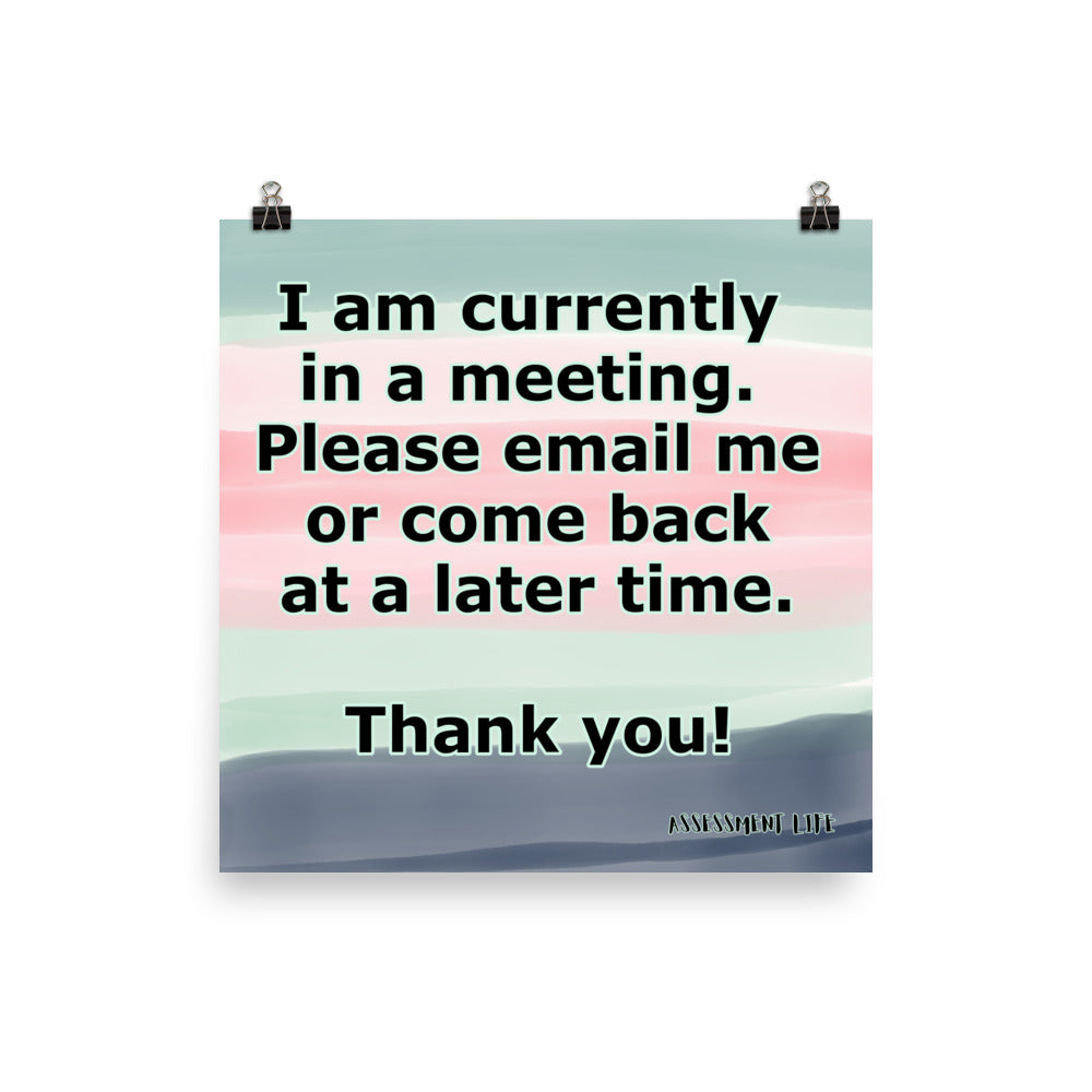 Meeting Poster (10X10) Accessories