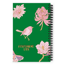 Load image into Gallery viewer, Diag Flower Spiral notebook
